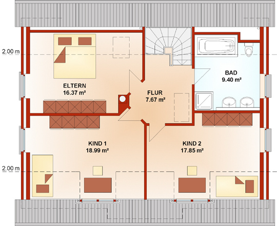 Grundriss Dachgeschoss