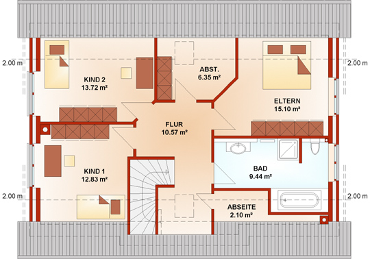 Grundriss Dachgeschoss